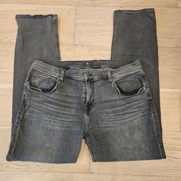7 For All Mankind Other - 7 For All Mankind Men's Jeans Size 40x32 Black The Straight Whiskers